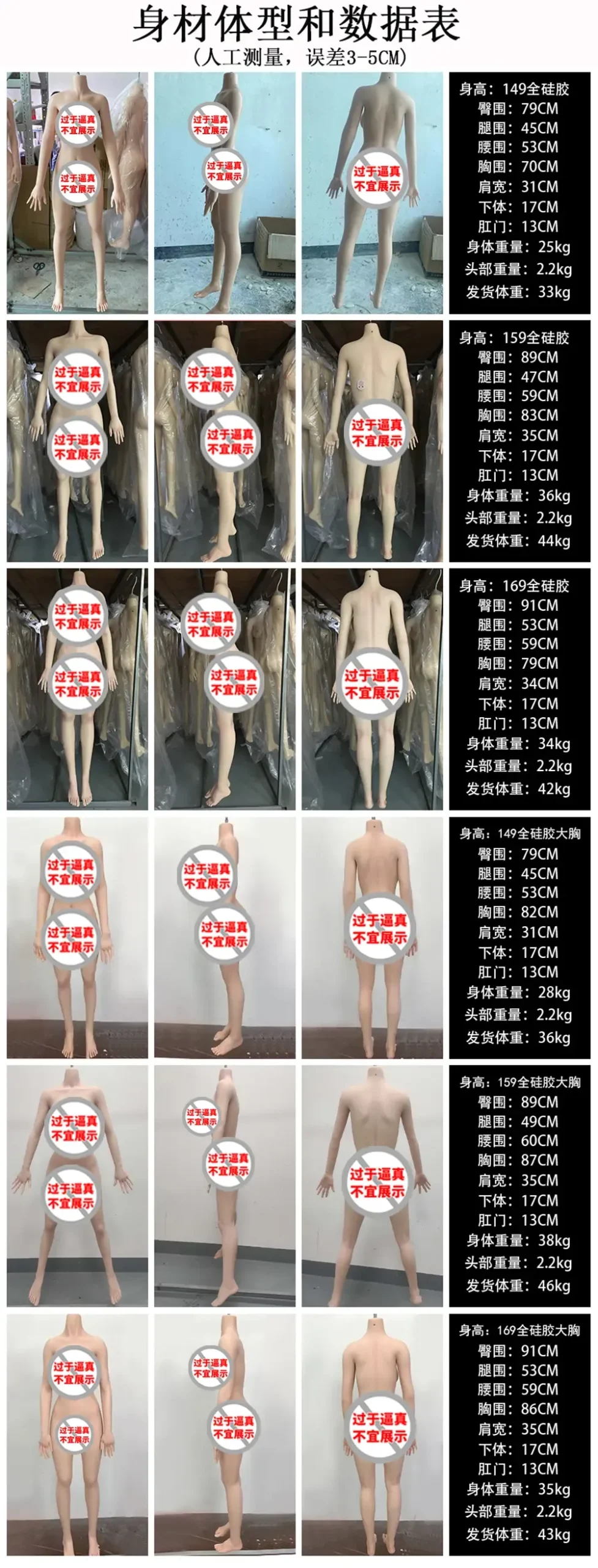 图片[3]-叆偶娃娃体型材质说明数据图表(QY)-叆偶AIOULA测评网